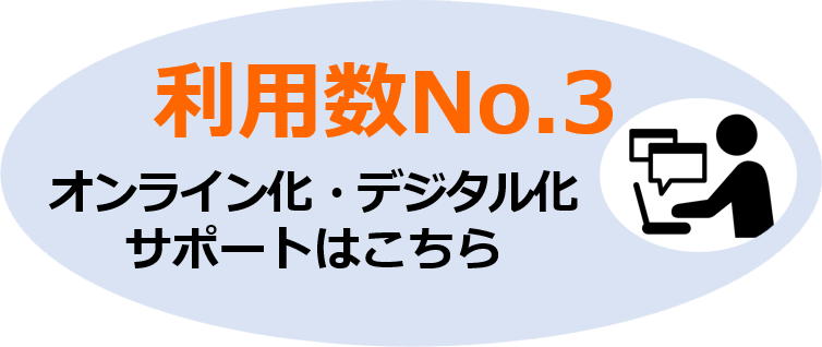 利用数No.3 オンライン化・デジタル化サポート
